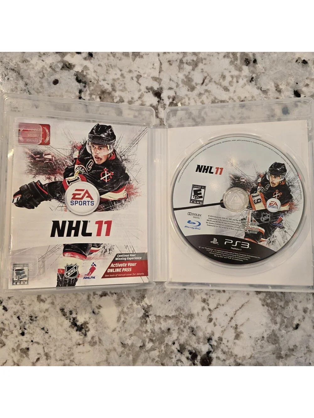 NHL 11 (PS3 PlayStation 3, 2010) Complete w/ Manual CIB Black Label